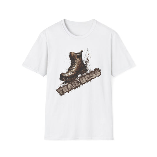Trail Boss Cotton Tee: Bear-Proof Humor, Eco-Friendly Comfort, Versatile Outdoor Wear