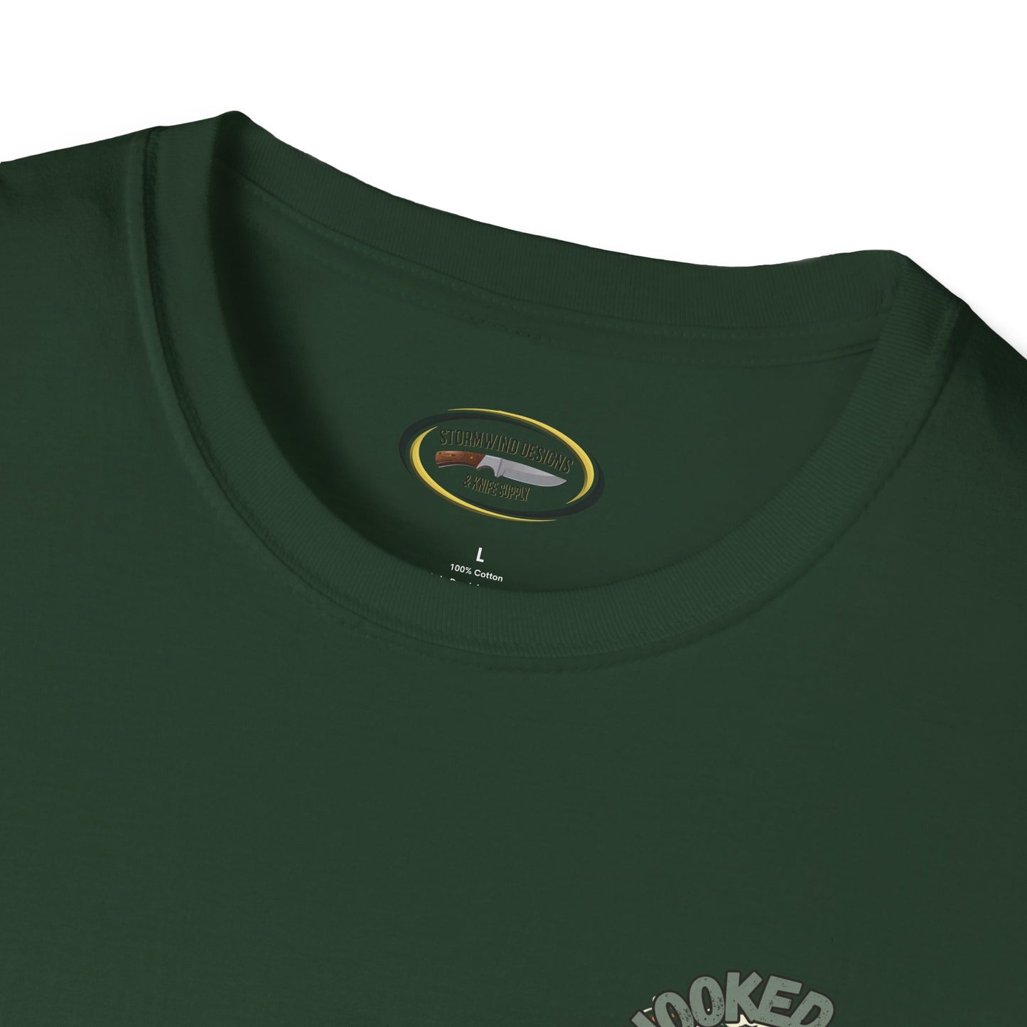 Unisex ‘Hooked on Trout Fishing’ Tee - Soft-Style Comfort | 100% Cotton Crewneck Shirt