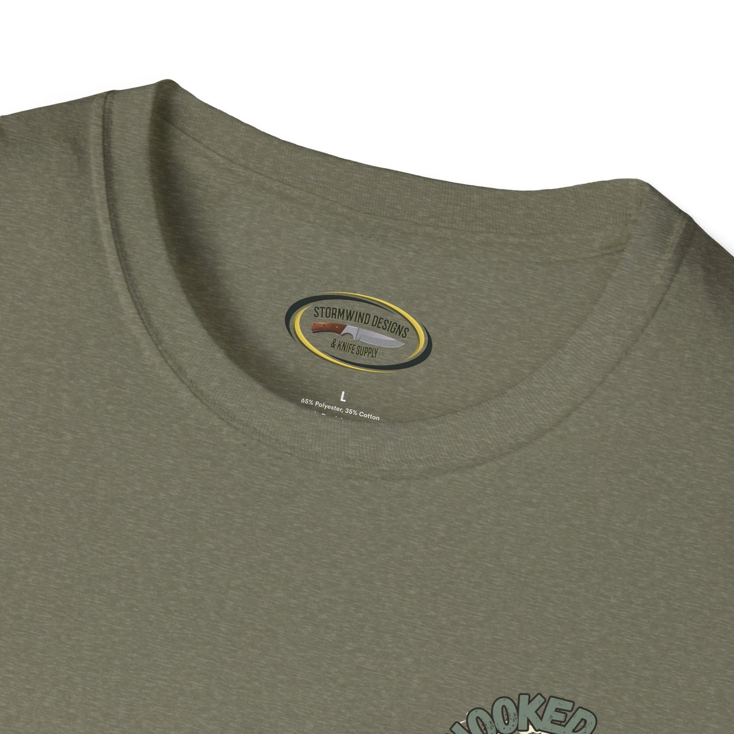 Unisex ‘Hooked on Trout Fishing’ Tee - Soft-Style Comfort | 100% Cotton Crewneck Shirt