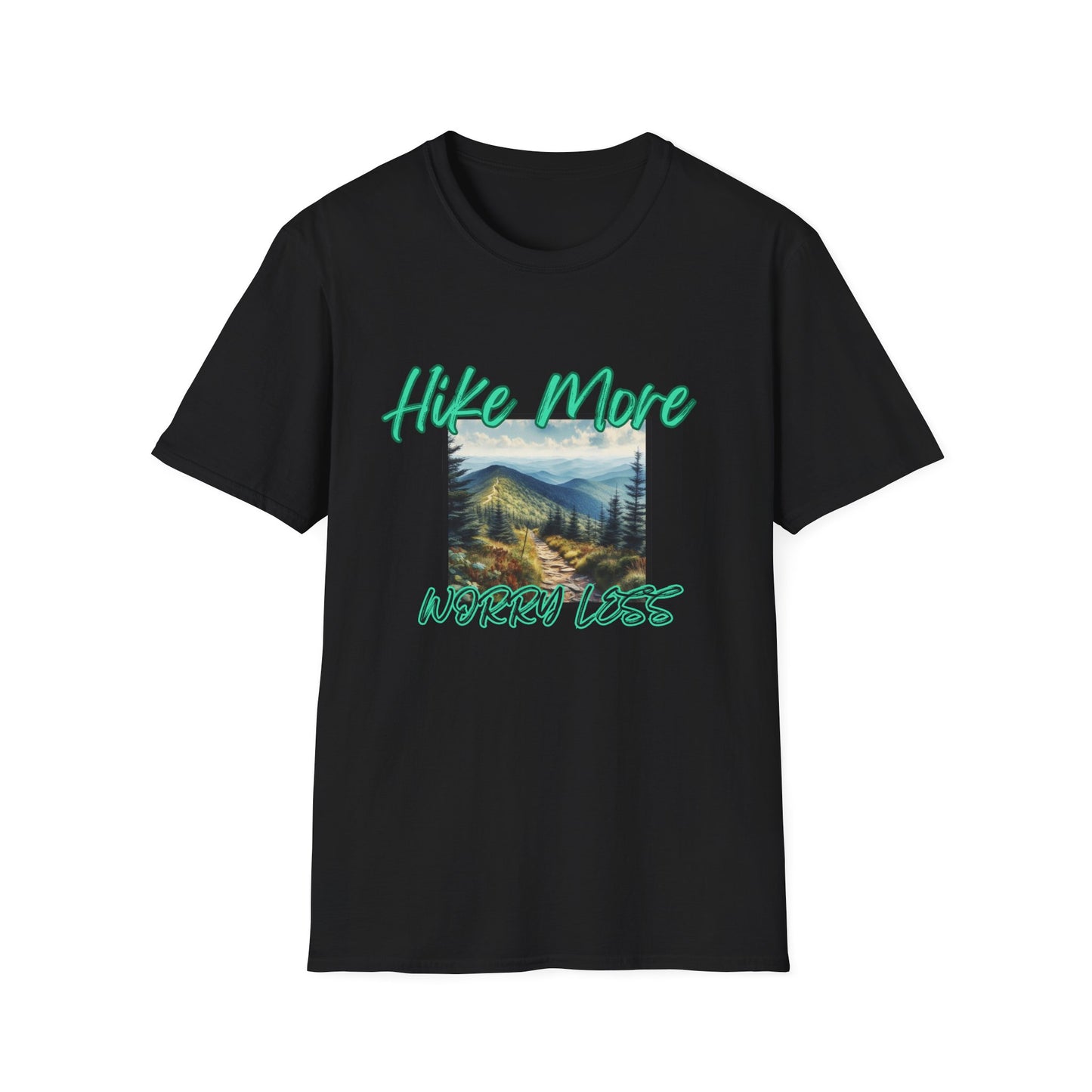 Trail Bliss Tee - Hike More, Worry Less | Eco-Friendly Ring-Spun Cotton Hiking Shirt