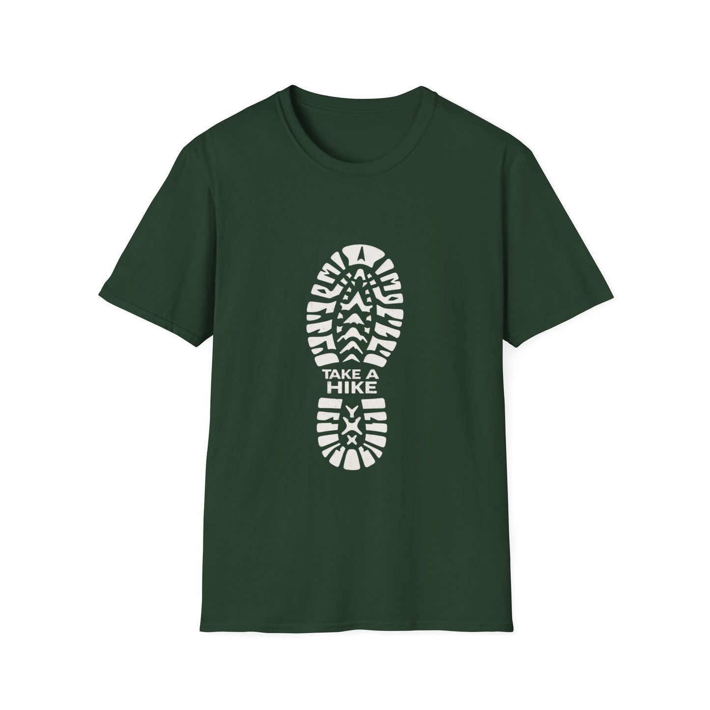 Unisex Take a Hike Soft-Style Tee - 100% Cotton Comfort with Durable Twill Tape & Ribbed Collar