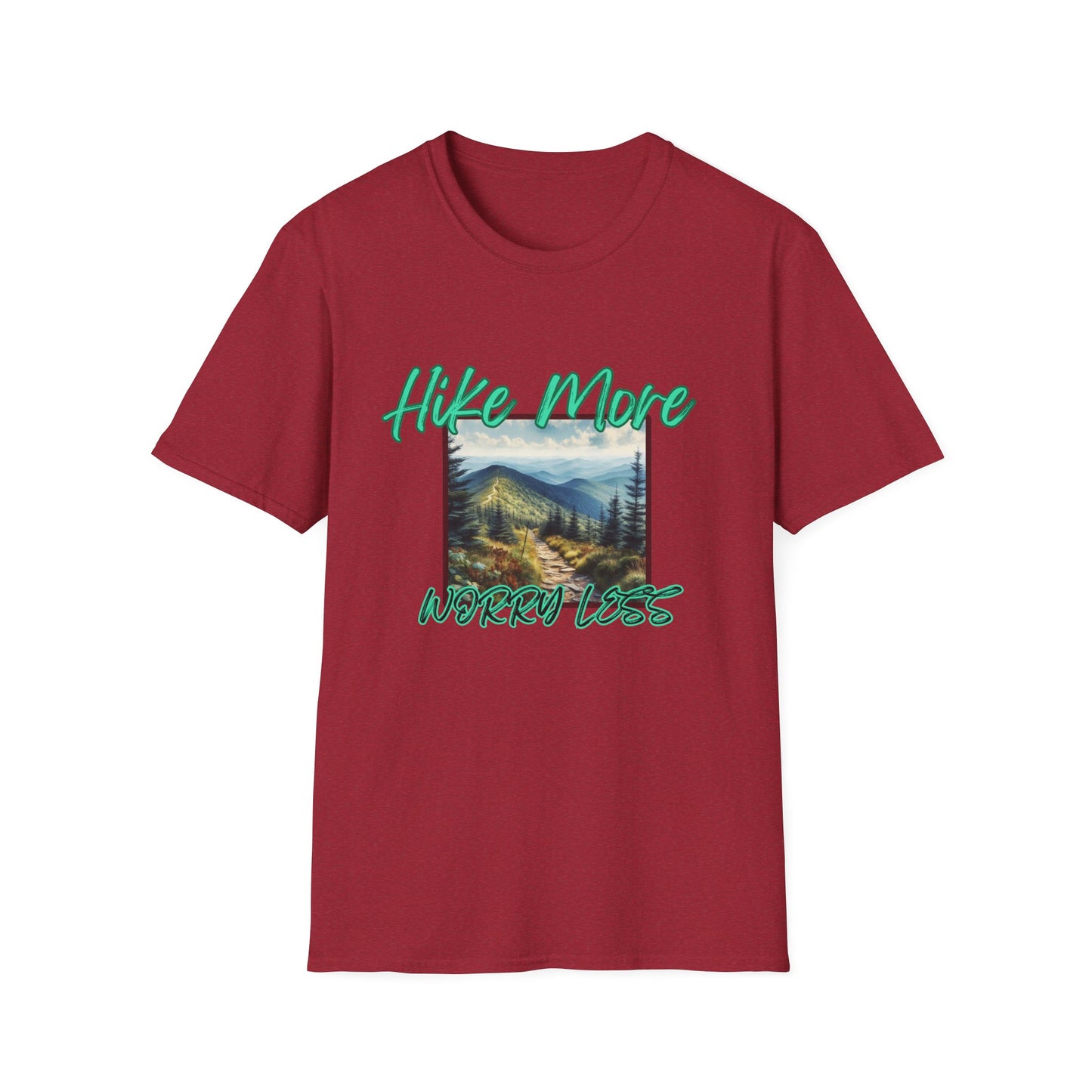 Trail Bliss Tee - Hike More, Worry Less | Eco-Friendly Ring-Spun Cotton Hiking Shirt