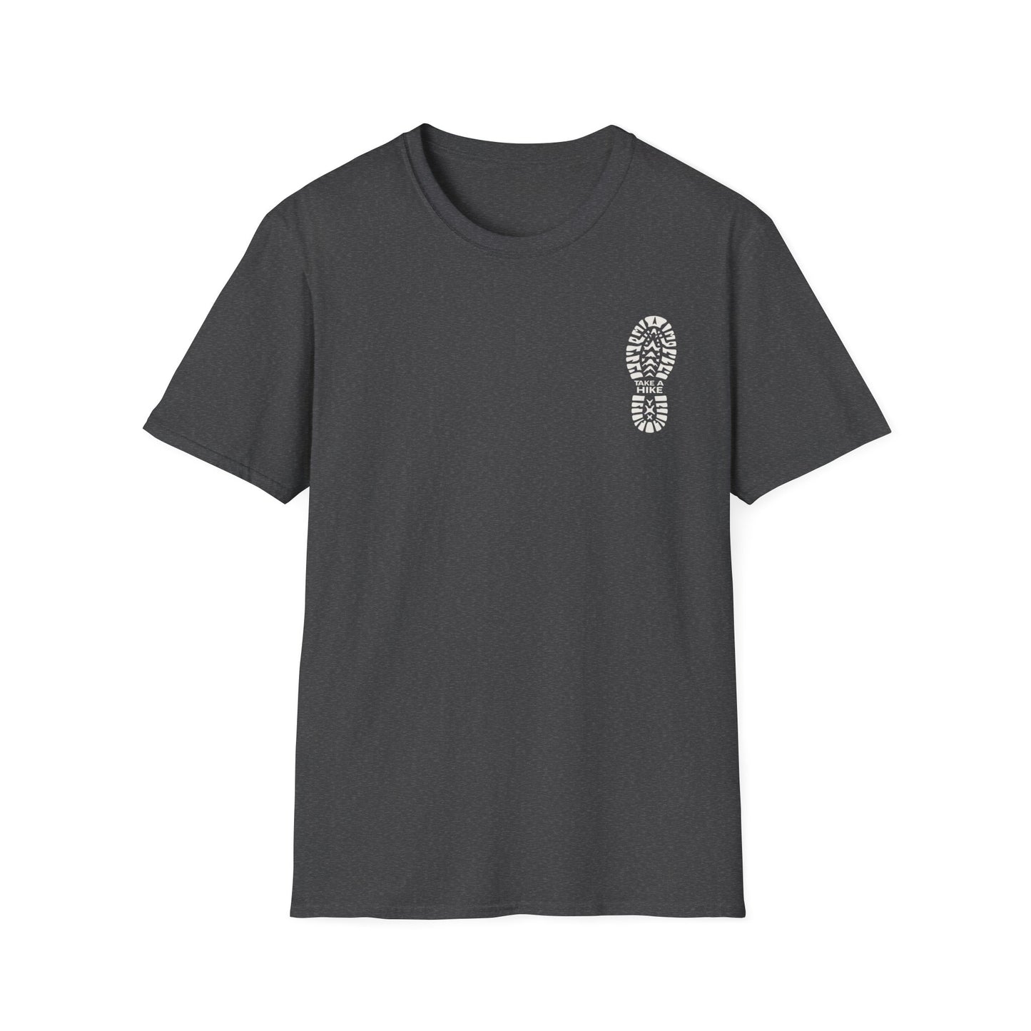 Unisex Take a Hike Soft-Style Tee back print- 100% Cotton Comfort with Durable Twill Tape & Ribbed Collar