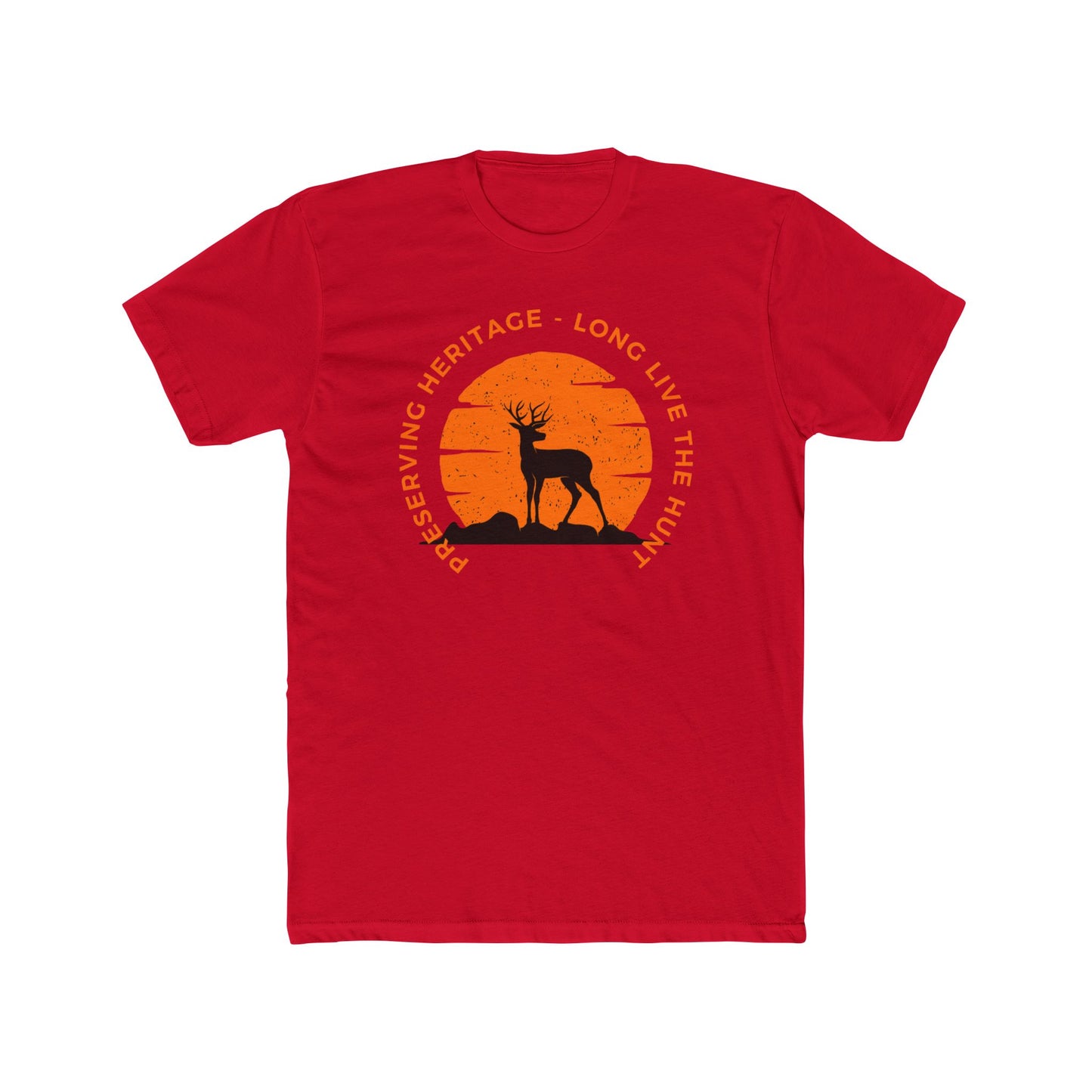 “American Hunting Heritage Men’s Tee - Long live the Hunt | Lightweight Cotton Crew Shirt”