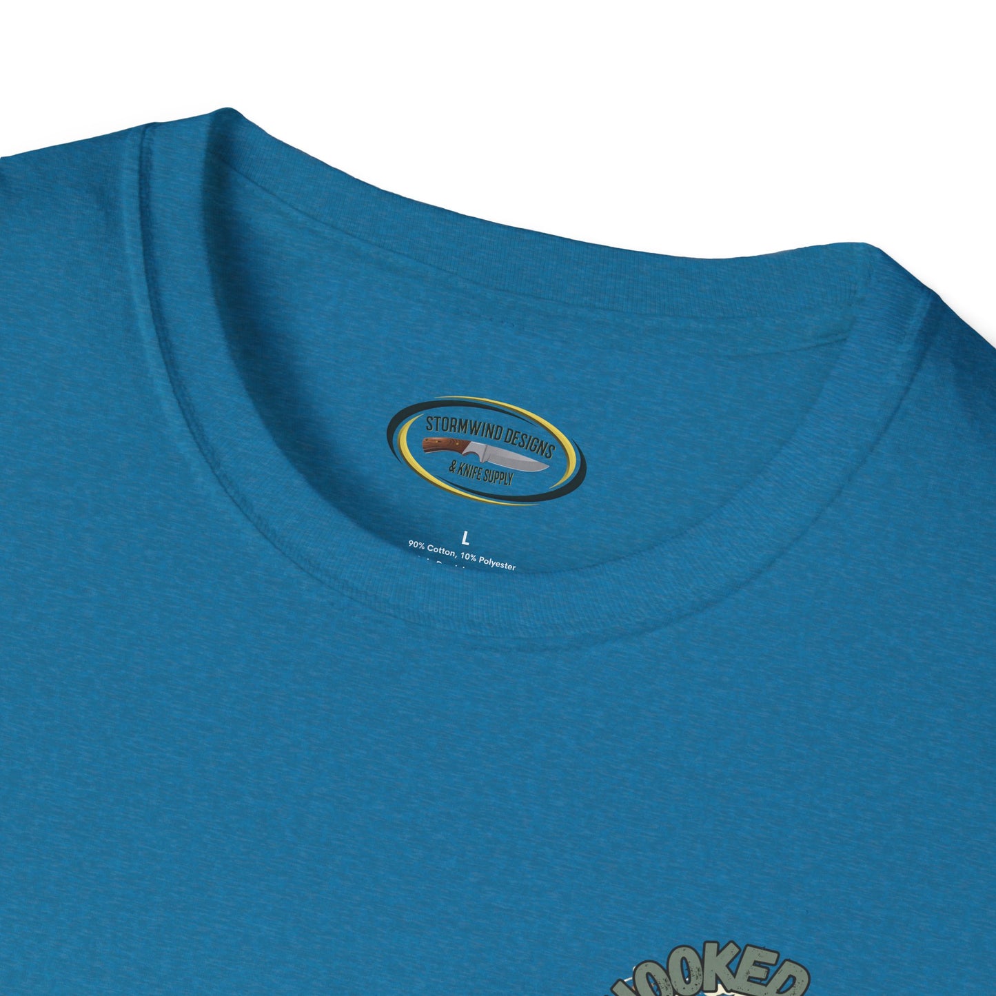 Unisex ‘Hooked on Trout Fishing’ Tee - Soft-Style Comfort | 100% Cotton Crewneck Shirt