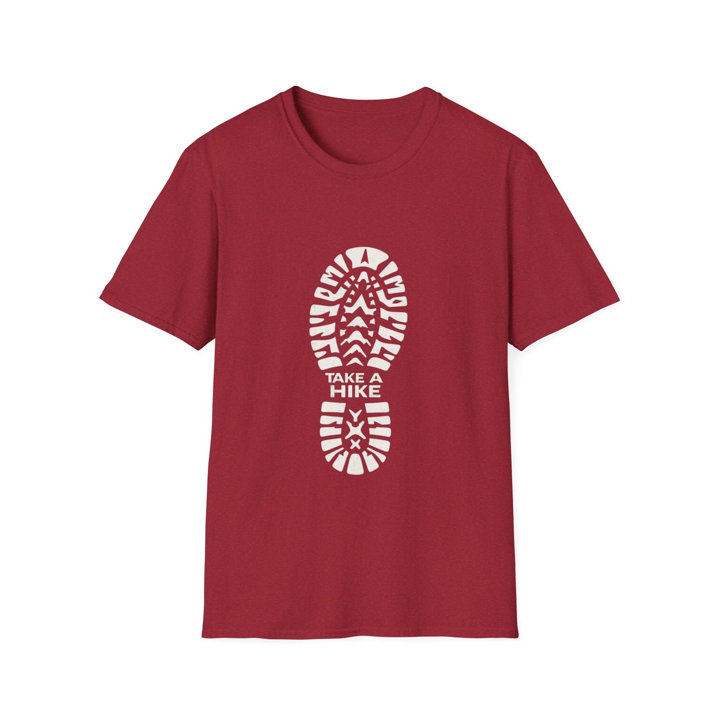 Unisex Take a Hike Soft-Style Tee - 100% Cotton Comfort with Durable Twill Tape & Ribbed Collar