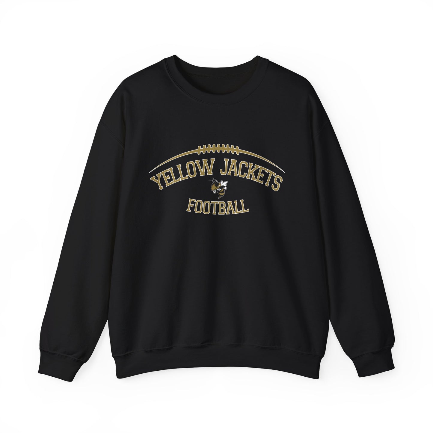 Yellow Jackets Football Crewneck Sweatshirt, Unisex Sports Apparel, Team Spirit Gear, Cozy Game Day Sweatshirt, Fall Fashion