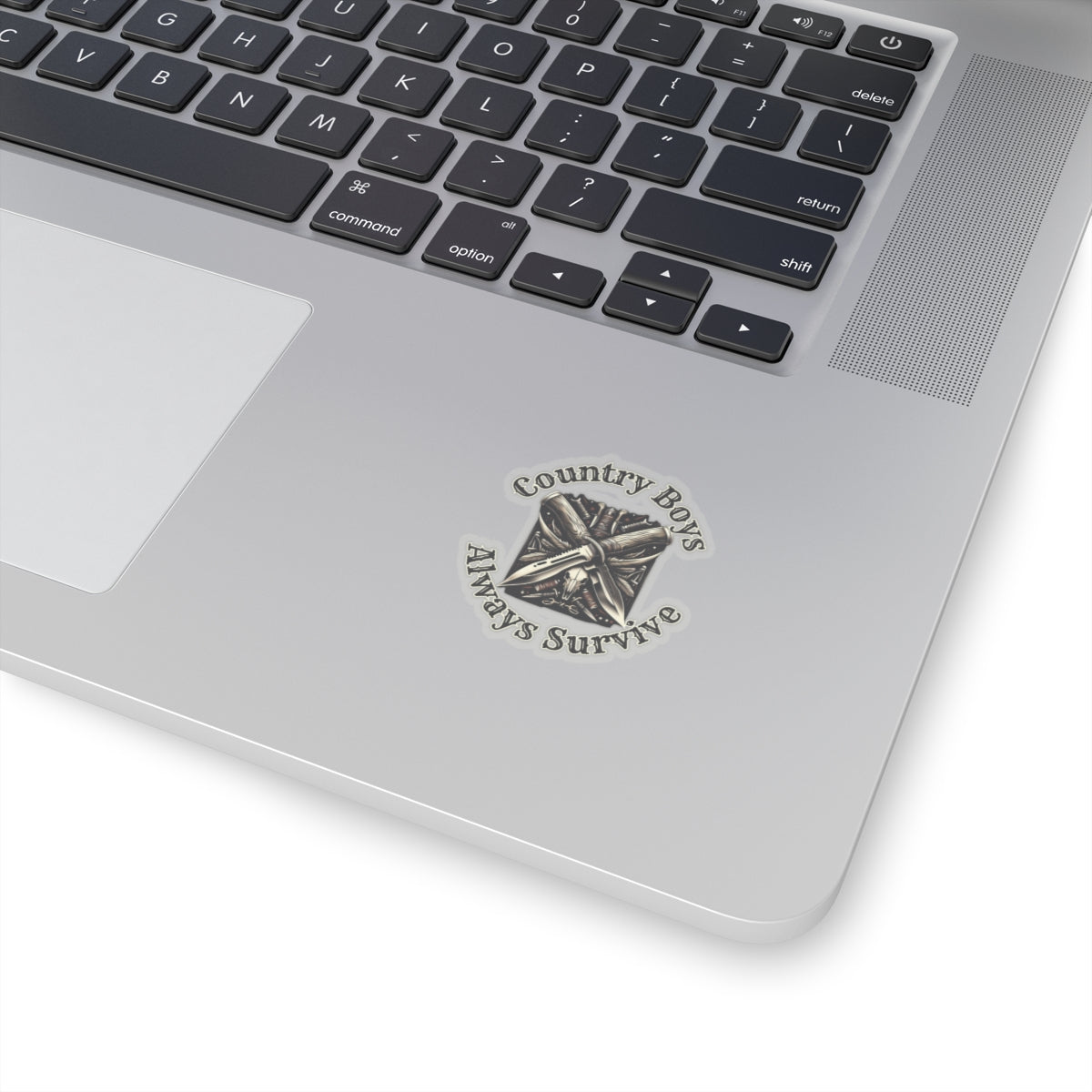Rugged Resilience Decals - Country Boys Always Survive Vinyl Stickers - Durable, Glossy Finish, Multiple Sizes - Perfect for Indoor Use