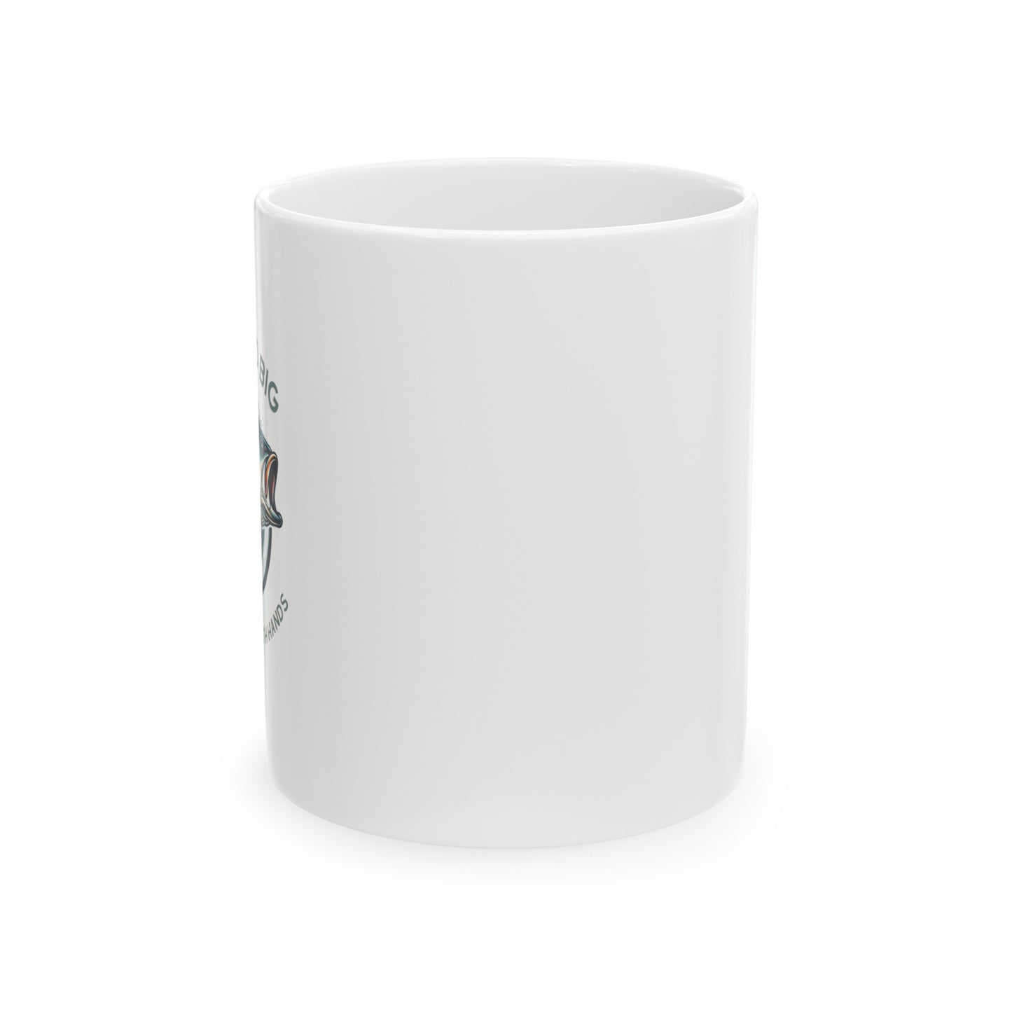 Bass Angler Delight - 11oz or 15oz Ceramic Mugs with Humorous Fishing Slogan, Eco-Friendly, Perfect for Hot & Cold Drinks