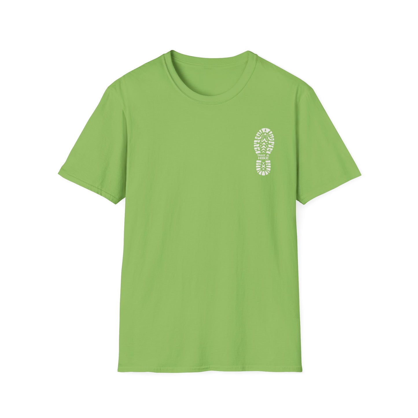Unisex Take a Hike Soft-Style Tee back print- 100% Cotton Comfort with Durable Twill Tape & Ribbed Collar