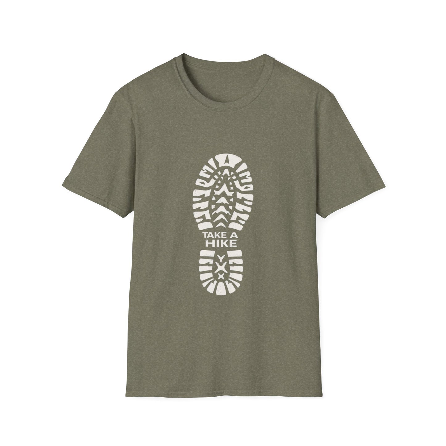 Unisex Take a Hike Soft-Style Tee - 100% Cotton Comfort with Durable Twill Tape & Ribbed Collar