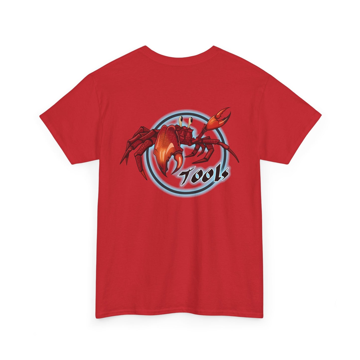 Crab-Themed Unisex Heavy Cotton Tee - Fun Seafood T-Shirt, Beach Wear, Summer Party, Ocean Lover Gift, Casual Style