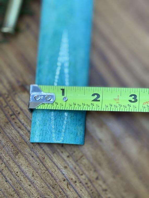 Premium camel bone knife handle scale pair | 5x1.5x1/4 | | high quality dyed aqua blue bone knife making materials | luxury imported