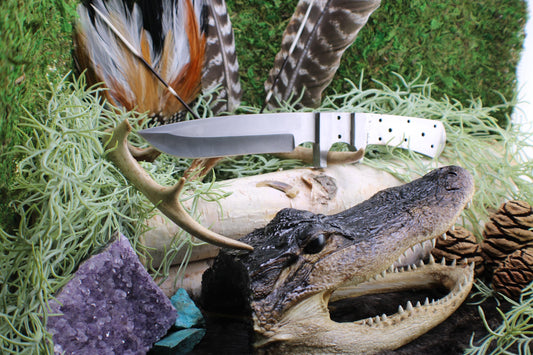 S3 - sub hilt fighter Knife Blade Blank with Sheath. 440c stainless steel