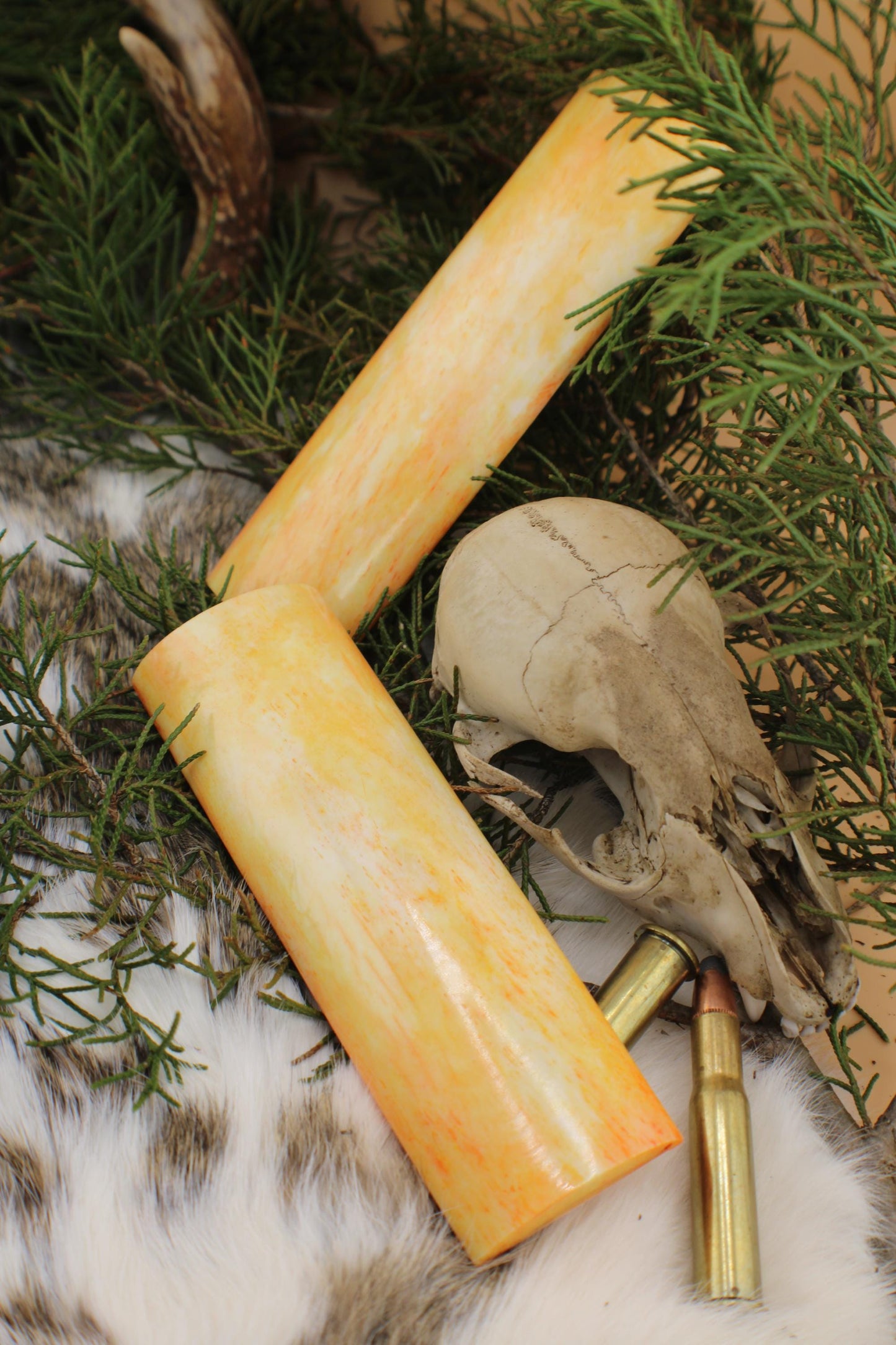 Premium camel bone knife handle scale pair | 5x1.5x1/4 | | high quality aged bone knife making materials. Luxury imported crafting supplies