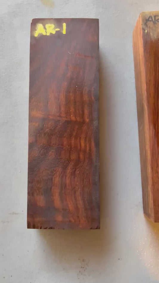 Asian Rosewood Blocks Stabilized