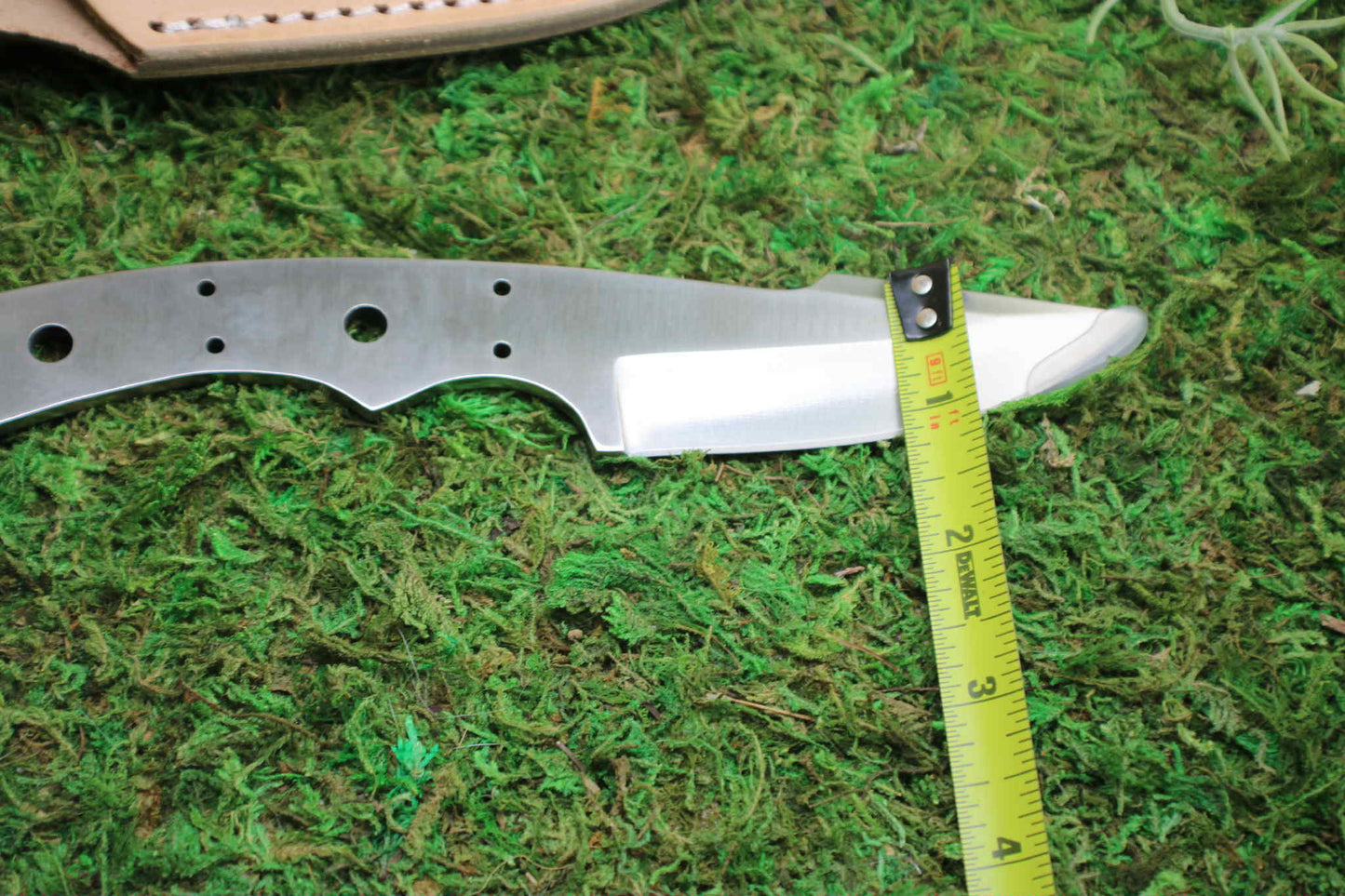 S4 - The Stormwind Skinner - Harpoon Point Blade Blank with Sheath. 440c stainless steel