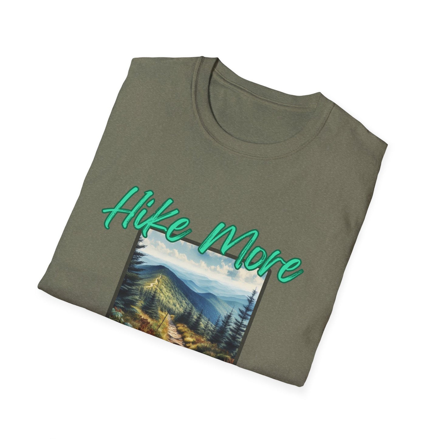 Trail Bliss Tee - Hike More, Worry Less | Eco-Friendly Ring-Spun Cotton Hiking Shirt
