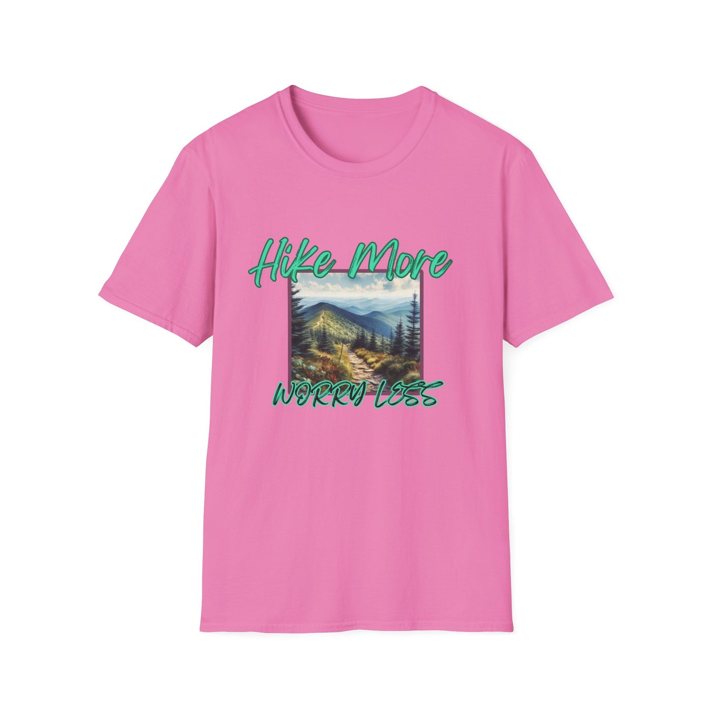 Trail Bliss Tee - Hike More, Worry Less | Eco-Friendly Ring-Spun Cotton Hiking Shirt