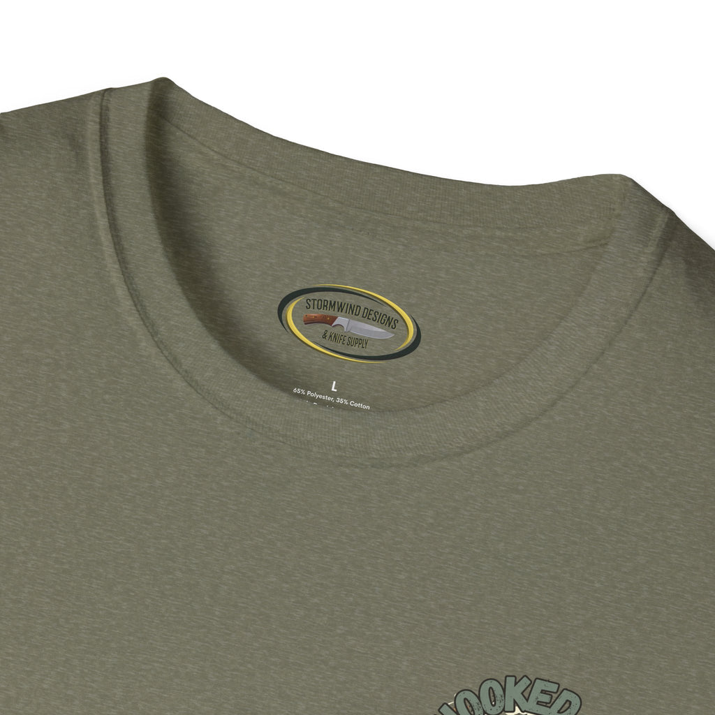 Unisex ‘Hooked on Trout Fishing’ Tee - Soft-Style Comfort | 100% Cotton Crewneck Shirt