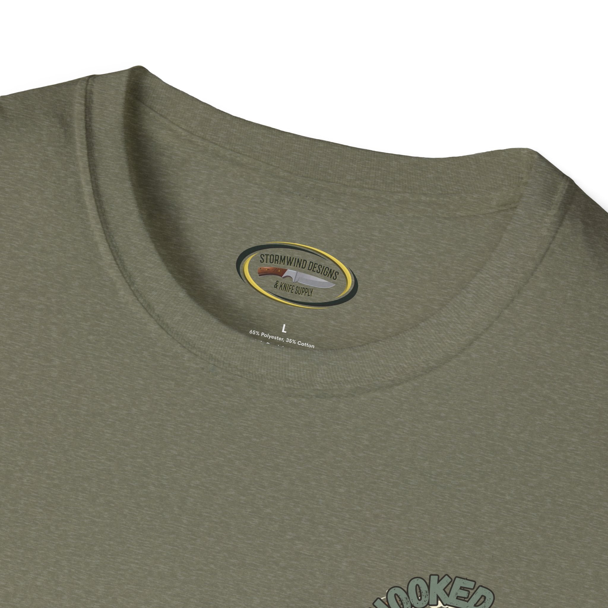Unisex ‘Hooked on Trout Fishing’ Tee - Soft-Style Comfort | 100% Cotton Crewneck Shirt
