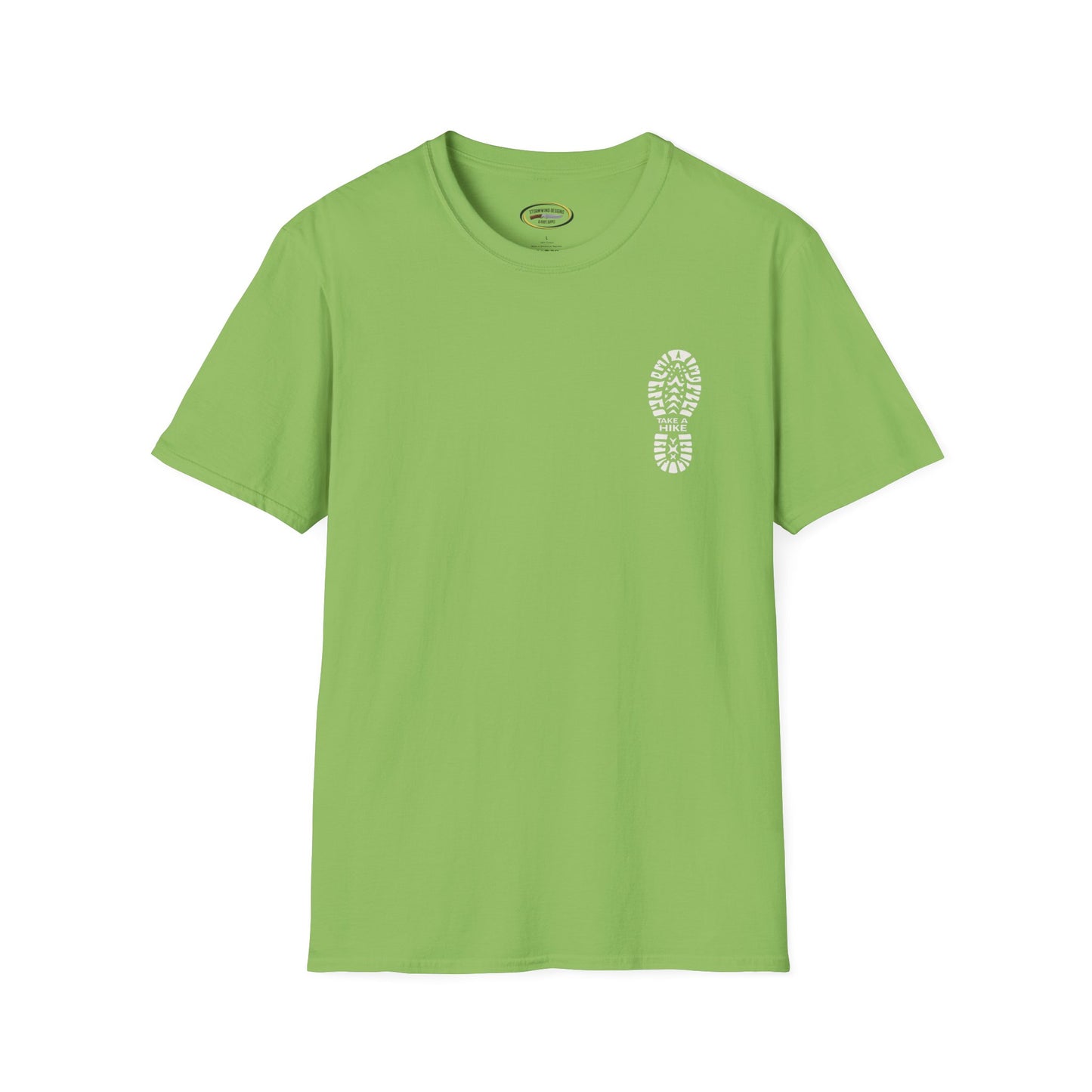 Unisex Take a Hike Soft-Style Tee - 100% Cotton Comfort with Durable Twill Tape & Ribbed Collar