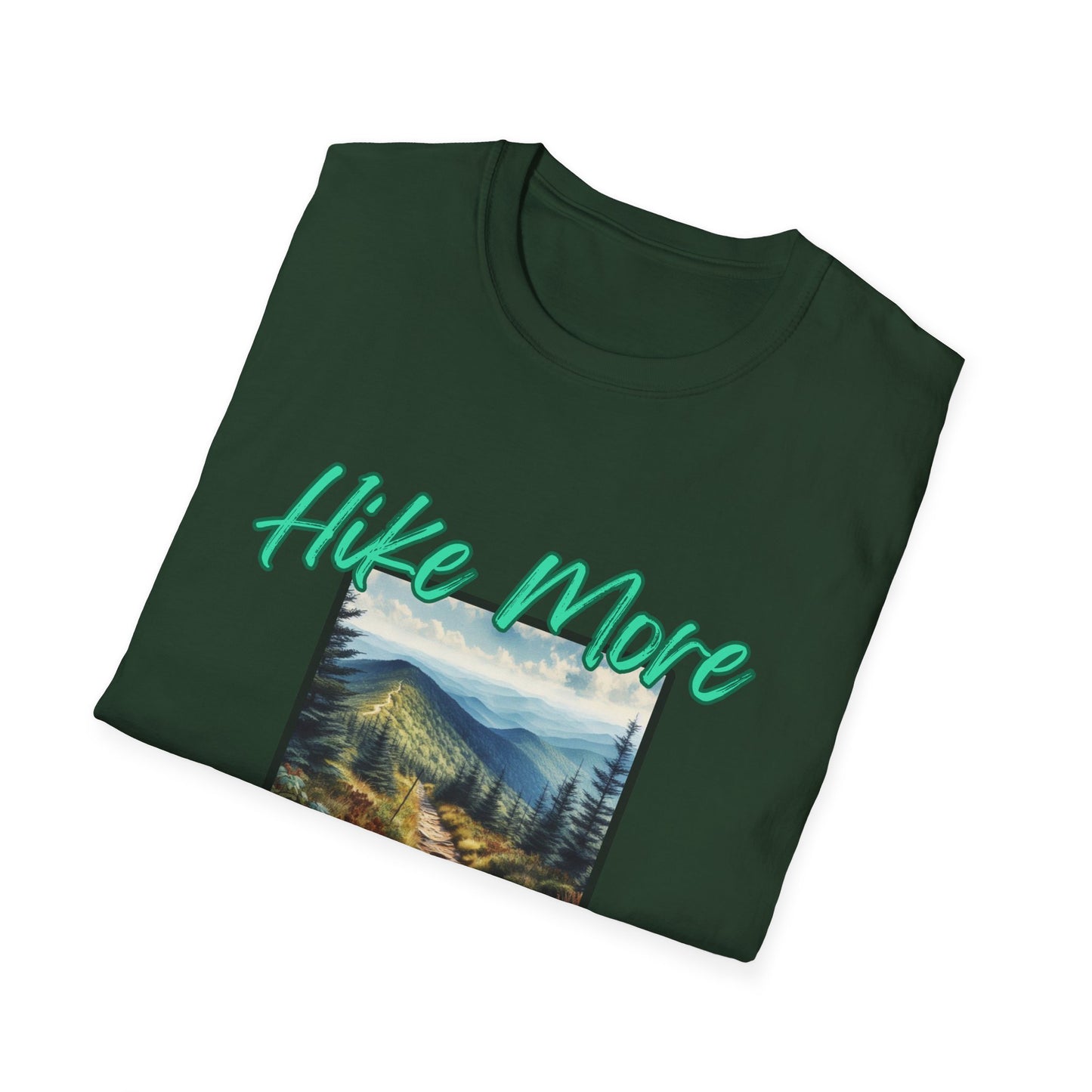 Trail Bliss Tee - Hike More, Worry Less | Eco-Friendly Ring-Spun Cotton Hiking Shirt