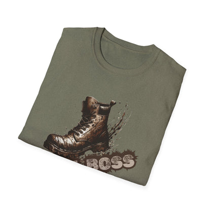 Trail Boss Cotton Tee: Bear-Proof Humor, Eco-Friendly Comfort, Versatile Outdoor Wear