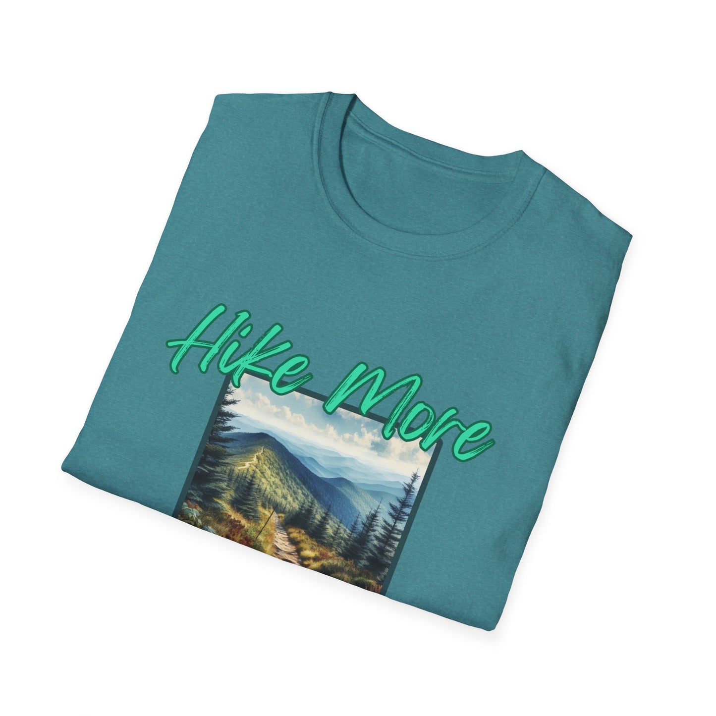 Trail Bliss Tee - Hike More, Worry Less | Eco-Friendly Ring-Spun Cotton Hiking Shirt