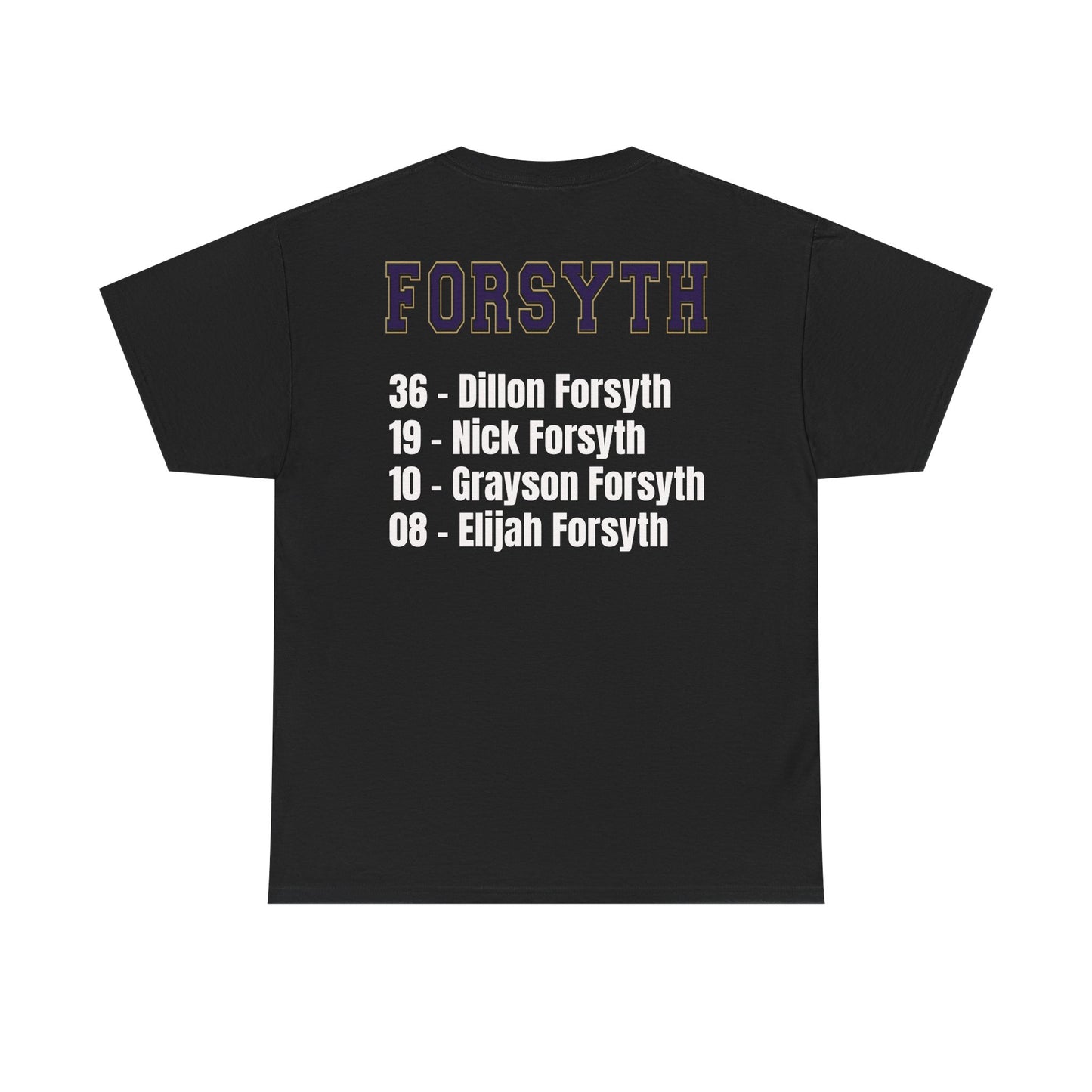 Football Fan Unisex Heavy Cotton Tee | Panthers Support Shirt, Team Pride Wear, Sports Apparel, Game Day T-Shirt, Forsyth Tee
