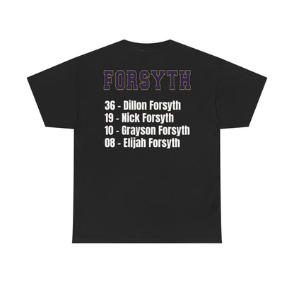 Football Fan Unisex Heavy Cotton Tee | Panthers Support Shirt, Team Pride Wear, Sports Apparel, Game Day T-Shirt, Forsyth Tee