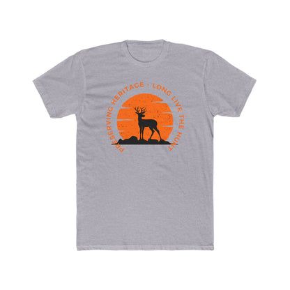 “American Hunting Heritage Men’s Tee - Long live the Hunt | Lightweight Cotton Crew Shirt”