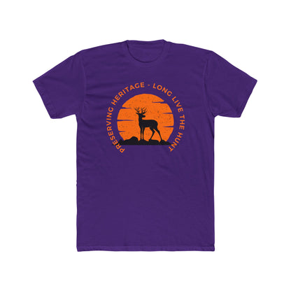 “American Hunting Heritage Men’s Tee - Long live the Hunt | Lightweight Cotton Crew Shirt”