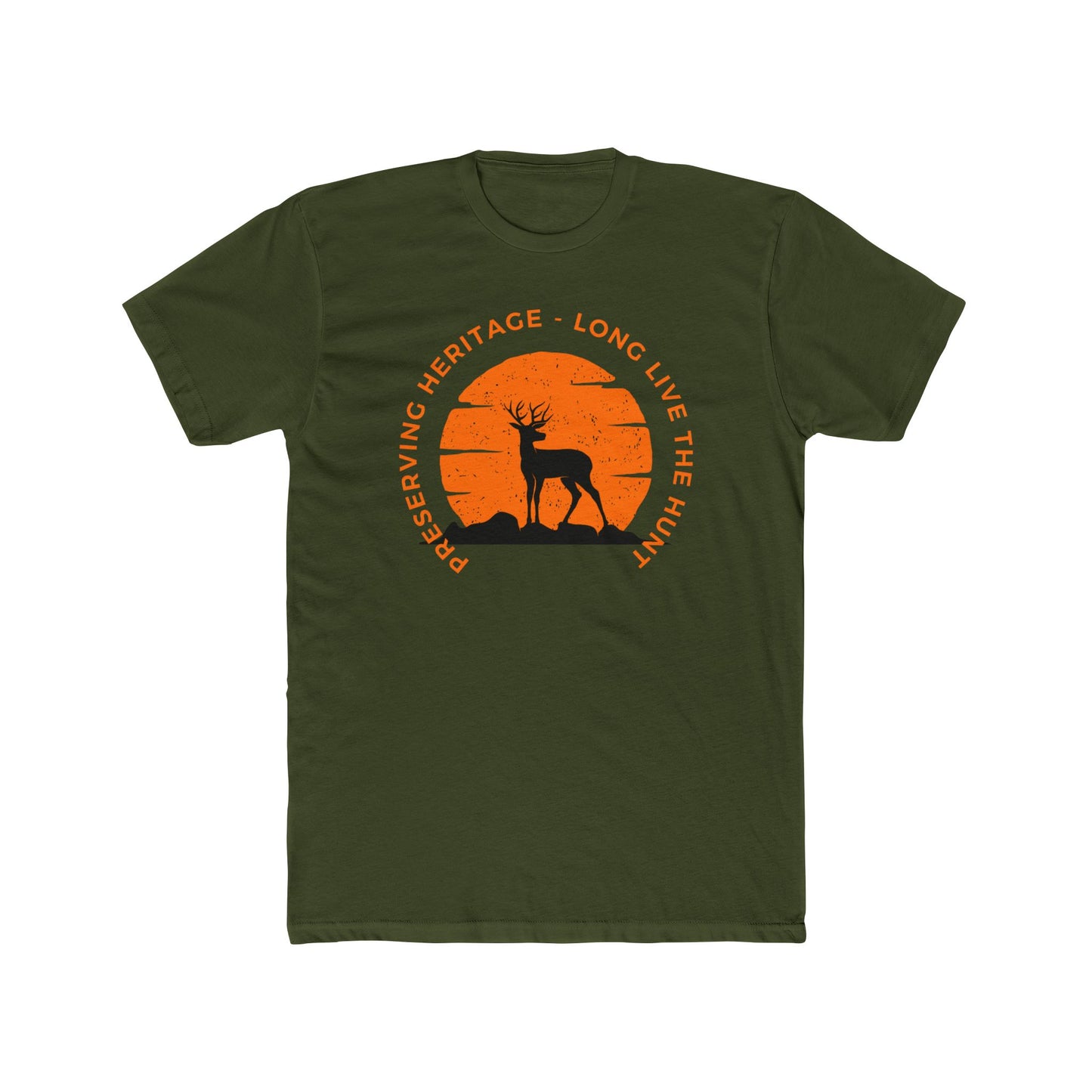 “American Hunting Heritage Men’s Tee - Long live the Hunt | Lightweight Cotton Crew Shirt”