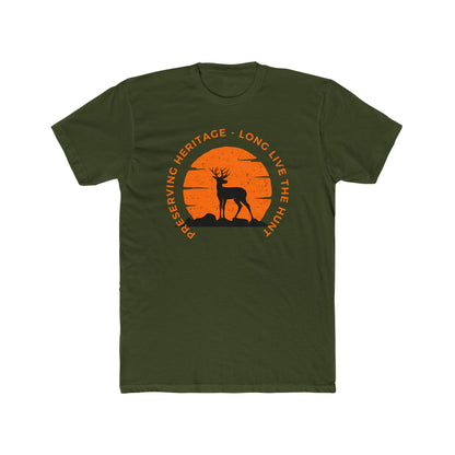 “American Hunting Heritage Men’s Tee - Long live the Hunt | Lightweight Cotton Crew Shirt”