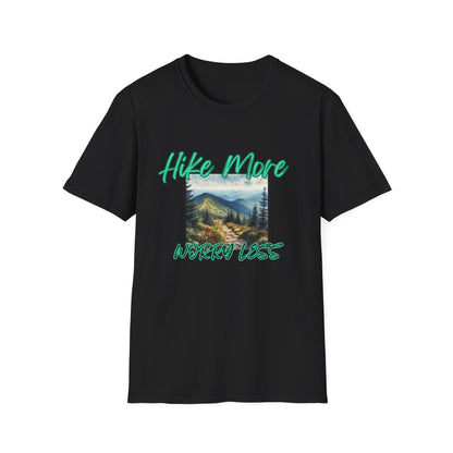 Trail Bliss Tee - Hike More, Worry Less | Eco-Friendly Ring-Spun Cotton Hiking Shirt