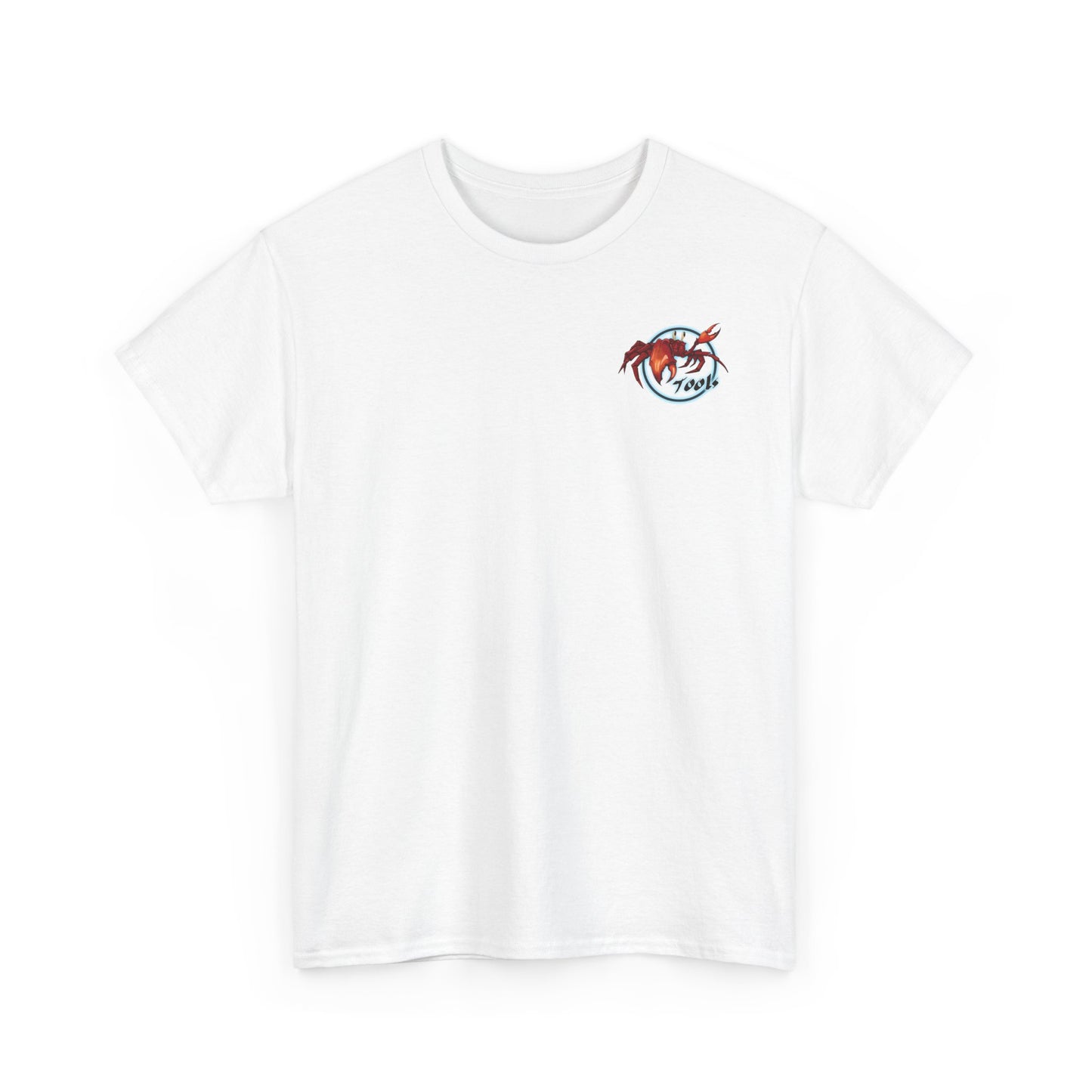 Crab-Themed Unisex Heavy Cotton Tee - Fun Seafood T-Shirt, Beach Wear, Summer Party, Ocean Lover Gift, Casual Style