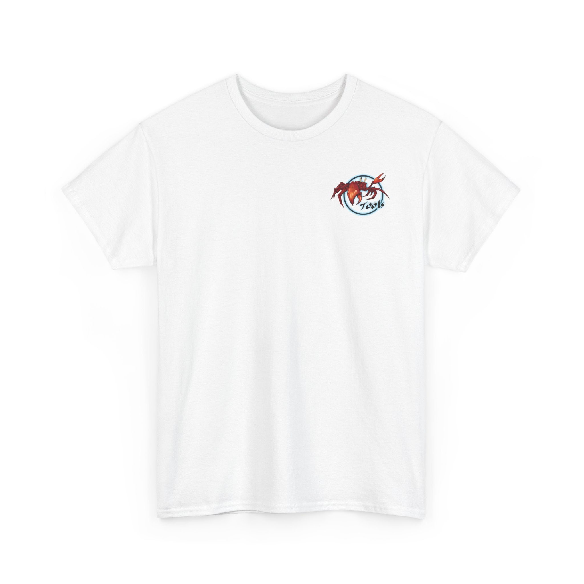 Crab-Themed Unisex Heavy Cotton Tee - Fun Seafood T-Shirt, Beach Wear, Summer Party, Ocean Lover Gift, Casual Style