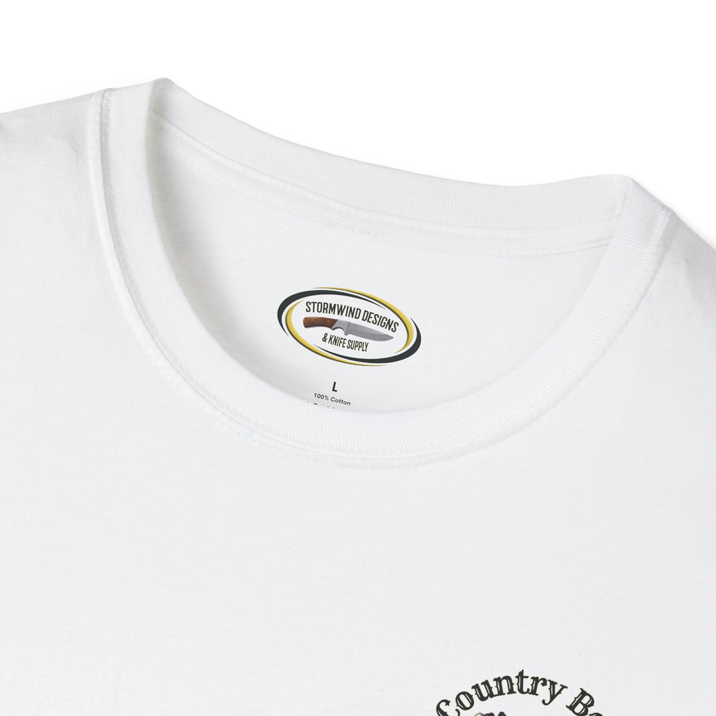 Unisex ‘Country Boys Always Survive’ Tee - Soft Ring-Spun Cotton, Durable Twill Tape Shoulders, Ethically Made & Oeko-Tex Certified