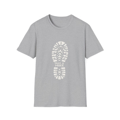 Unisex Take a Hike Soft-Style Tee - 100% Cotton Comfort with Durable Twill Tape & Ribbed Collar