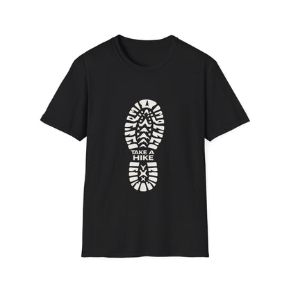 Unisex Take a Hike Soft-Style Tee - 100% Cotton Comfort with Durable Twill Tape & Ribbed Collar