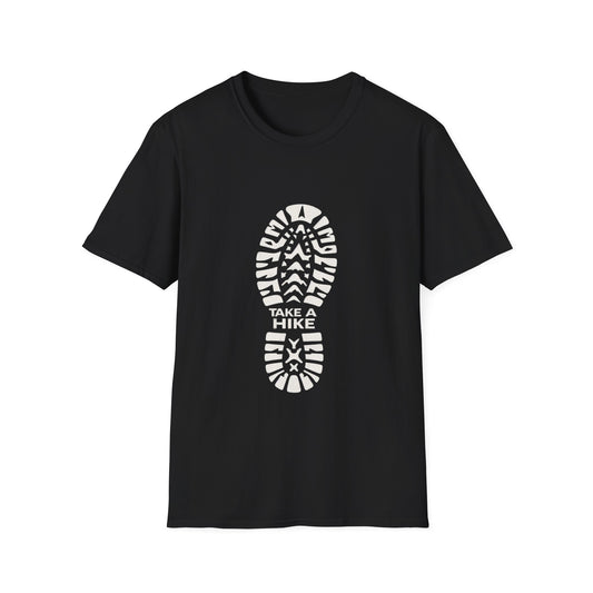 Unisex Take a Hike Soft-Style Tee - 100% Cotton Comfort with Durable Twill Tape & Ribbed Collar