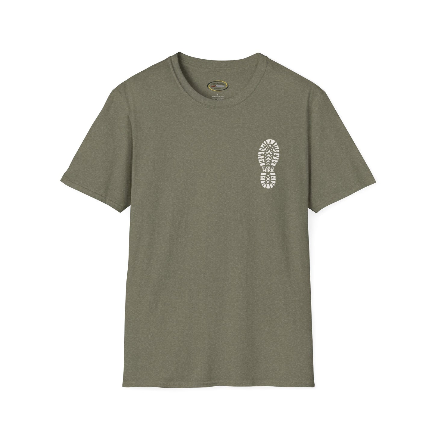 Unisex Take a Hike Soft-Style Tee - 100% Cotton Comfort with Durable Twill Tape & Ribbed Collar