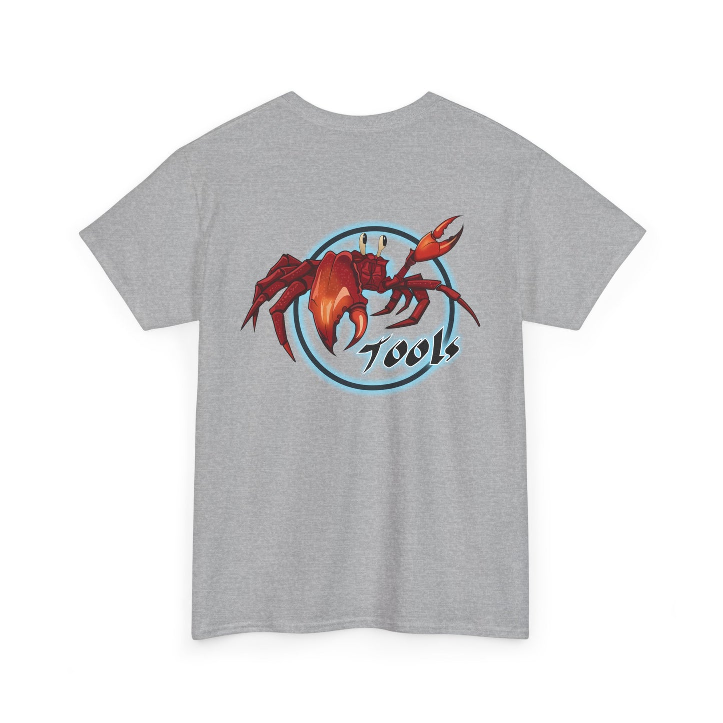 Crab-Themed Unisex Heavy Cotton Tee - Fun Seafood T-Shirt, Beach Wear, Summer Party, Ocean Lover Gift, Casual Style