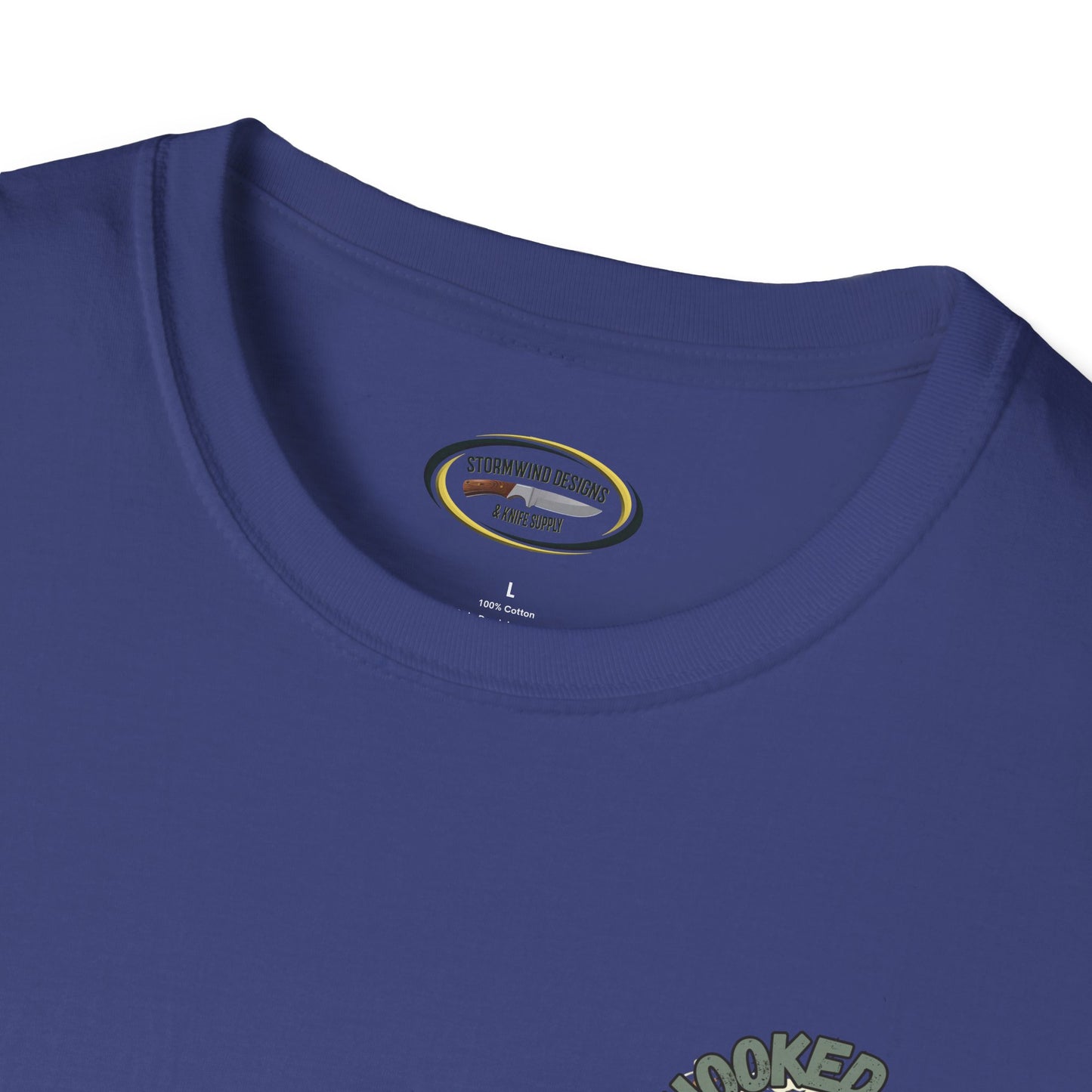 Unisex ‘Hooked on Trout Fishing’ Tee - Soft-Style Comfort | 100% Cotton Crewneck Shirt