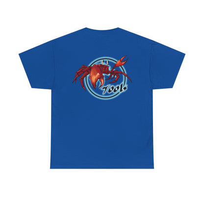 Crab-Themed Unisex Heavy Cotton Tee - Fun Seafood T-Shirt, Beach Wear, Summer Party, Ocean Lover Gift, Casual Style