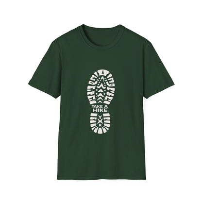 Unisex Take a Hike Soft-Style Tee - 100% Cotton Comfort with Durable Twill Tape & Ribbed Collar