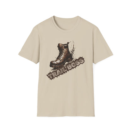 Trail Boss Cotton Tee: Bear-Proof Humor, Eco-Friendly Comfort, Versatile Outdoor Wear