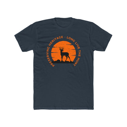 “American Hunting Heritage Men’s Tee - Long live the Hunt | Lightweight Cotton Crew Shirt”