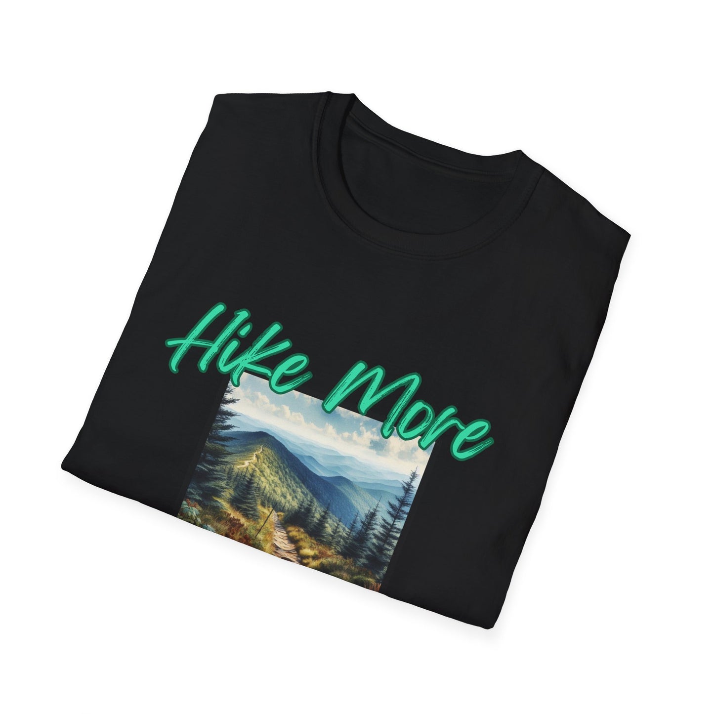 Trail Bliss Tee - Hike More, Worry Less | Eco-Friendly Ring-Spun Cotton Hiking Shirt